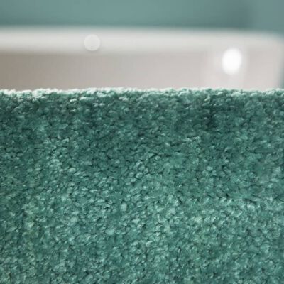 Alfombra de baño Doux Sealskin color verde modelo 294425430, 50 x 80cm