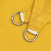 vidaXL Toldo de vela cuadrado HDPE amarillo 160 g/m² 5x5 m