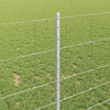 vidaXL Valla con Poste Plateado 1 x 50 m Acero