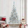 vidaXL Árbol de Navidad Artificial Preiluminado Plateado 240 cm PET
