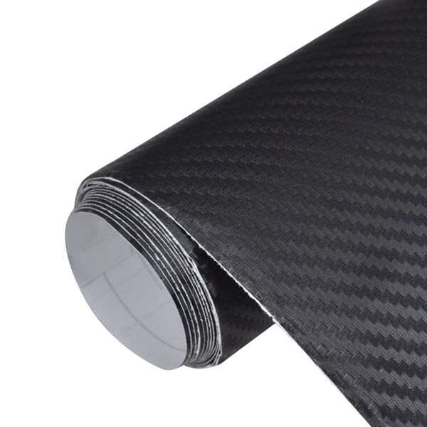 vidaXL L&aacute;minas 3D para coches 2 uds negro 100x150 cm