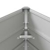 vidaXL Jardinera Gris Claro 195 x 100 x 45 cm Acero Galvanizado
