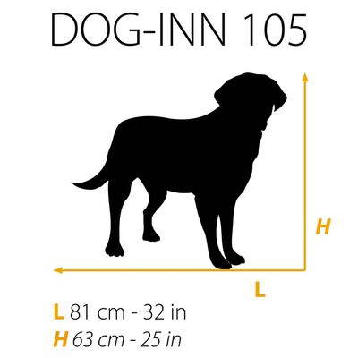 Ferplast Jaula para perros Dog-Inn 105 108,5x72,7x76,8 cm gris