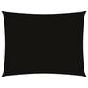 vidaXL Toldo de vela rectangular tela Oxford negro 2,5x4 m