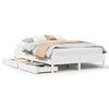 vidaXL Estructura de cama sin colch&oacute;n madera de pino blanca 120x200 cm