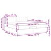 vidaXL Estructura de cama otomana con colch&oacute;n gris oscuro 200x200 cm