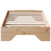 vidaXL Estructura de cama sin colch&oacute;n apilable 100x200cm madera maciza