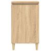 vidaXL Mesitas de noche 2 uds madera contrachapada roble 40x35x70 cm