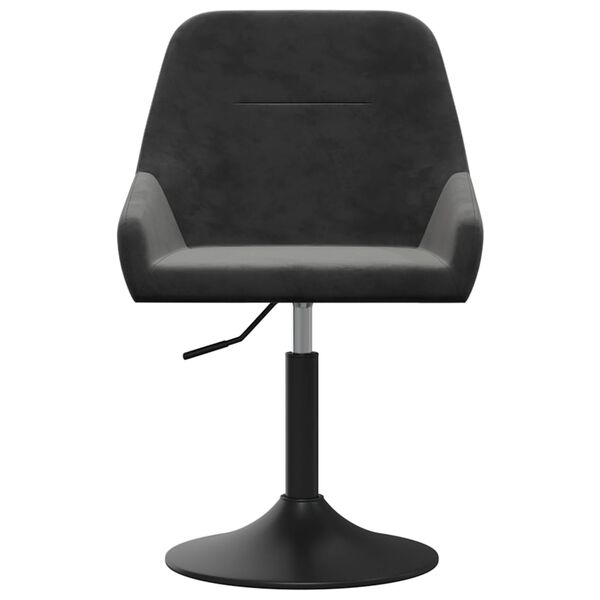 vidaXL Taburete de cocina de terciopelo gris oscuro