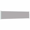 vidaXL Toldo lateral retr&aacute;ctil de jard&iacute;n gris 117x514 cm