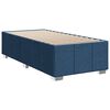 vidaXL Cama box spring con colch&oacute;n tela azul 90x200 cm