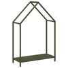 vidaXL Le&ntilde;ero verde oliva 60x25x90 cm Acero laminado en fr&iacute;o