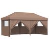 vidaXL Carpa de Fiesta Marr&oacute;n 292 x 580 x 315 cm Tela Oxford