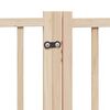 vidaXL Puerta para perros plegable 8 paneles madera de &aacute;lamo 640 cm