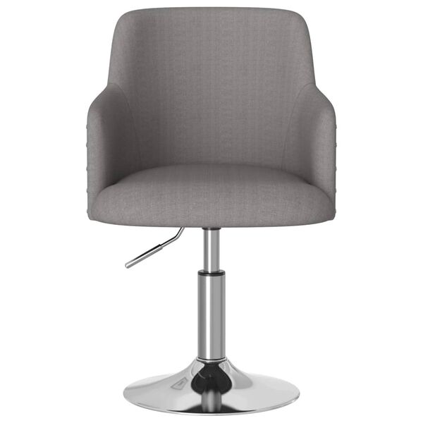 vidaXL Silla de comedor tela gris oscuro