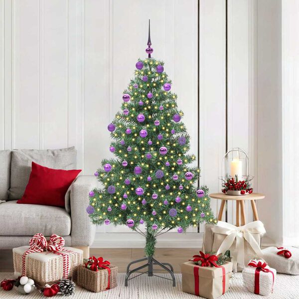 vidaXL &Aacute;rbol de Navidad con 300 LED con soporte Verde 180 cm PVC