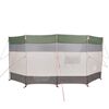 vidaXL Cortaviento de camping impermeable verde 366x152x152 cm