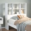 vidaXL Cabecero de cama almacenaje madera maciza pino blanco 90 cm