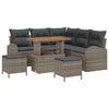 vidaXL Conjunto de sof&aacute; de jard&iacute;n 8 uds. 7-N&uacute;mero de plazas Gris