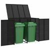 vidaXL Caja de Basura Caja 2 pcs Negro 65 x 80 x 115 cm Polietileno