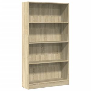 vidaXL Estanter&iacute;a de madera de ingenier&iacute;a roble Sonoma 80x24x143 cm