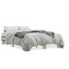 vidaXL Estructura cama madera ingenier&iacute;a metal roble Sonoma 120x200 cm
