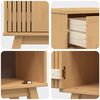 vidaXL Juego de muebles de ba&ntilde;o 3 pcs Marr&oacute;n Madera maciza de Pino