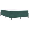 vidaXL Estructura de cama con colch&oacute;n Verde oscuro 160 x 200 cm tela