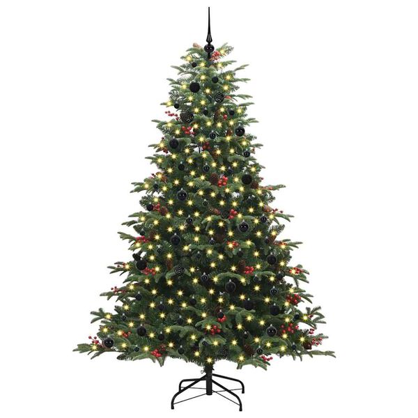 vidaXL &Aacute;rbol de Navidad artificial Verde 240 cm PVC, Metal y Pl&aacute;stico