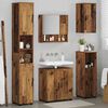 vidaXL Juego de muebles de ba&ntilde;o Montaje en la pared 5 pcs Madera Vieja