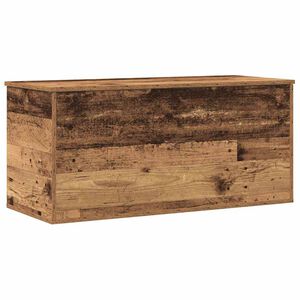 vidaXL Caja de Almacenamiento Madera envejecida 100 x 42 x 46 cm