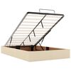 vidaXL Estructura de cama otomana colch&oacute;n tela crema 120x190 cm