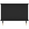 vidaXL Mesa de centro madera contrachapada negro 90x50x40 cm