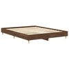vidaXL Estructura de cama sin colch&oacute;n madera marr&oacute;n roble 150x200 cm