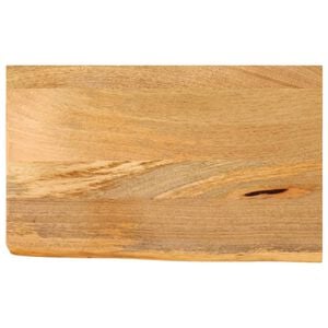 vidaXL Tablero de mesa borde natural madera maciza mango 40x20x2,5 cm