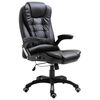 vidaXL Silla de oficina de cuero sint&eacute;tico negra