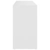 vidaXL Banco zapatero de madera contrachapada blanco 103x30x55 cm
