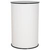 vidaXL Mostrador para ferias Negro y Blanco &Oslash; 60 x 93 cm