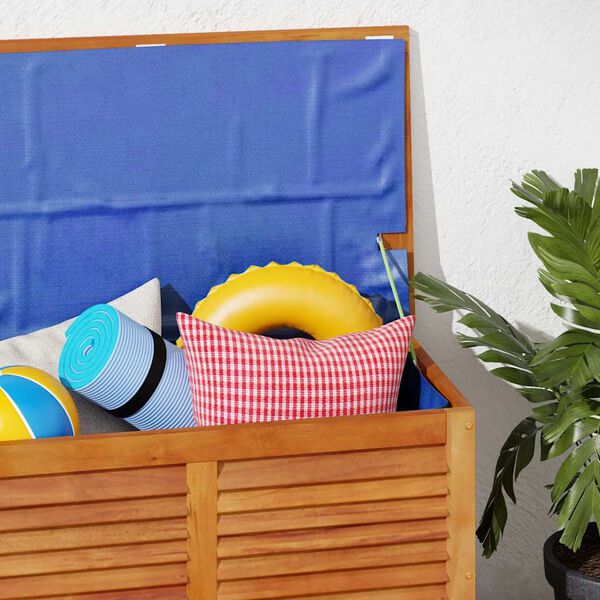 vidaXL Caja de almacenaje de jardín madera maciza acacia 90x50x56 cm
