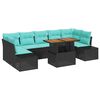 vidaXL Conjunto de Comedor de Jard&iacute;n 8 uds. 7-N&uacute;mero de plazas