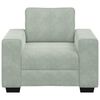 vidaXL Sill&oacute;n sof&aacute; gris claro 100x77x82 cm terciopelo