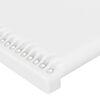 vidaXL Cabecero con orejas de cuero sintético blanco 163x23x118/128 cm