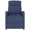 vidaXL Sill&oacute;n reclinable de tela azul