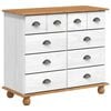 vidaXL Caj&oacute;n de Gaveta ASKIM 91 x 40 x 79 cm Madera de pino macizo