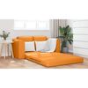 vidaXL Sof&aacute; cama 60cm Amarillo oscuro tela
