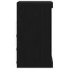vidaXL Aparador LED Roble Negro 41 x 37 x 67 cm Madera de ingenier&iacute;a