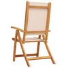 vidaXL Sillas de jardín plegables 2 uds madera maciza acacia textileno