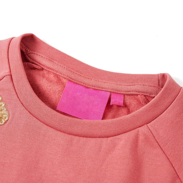 Sudadera infantil rosa envejecido 128