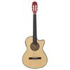 vidaXL Guitarra cl&aacute;sica occidental con ecualizador y 6 cuerdas