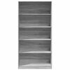vidaXL Armario de madera contrachapada gris Sonoma 100x50x200 cm